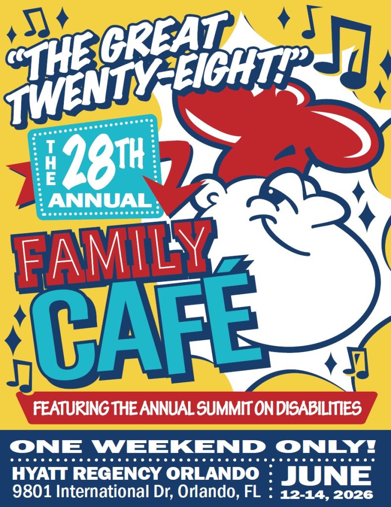 Program cover from The 28th Annual Family Cafe, June 12-14, 2025